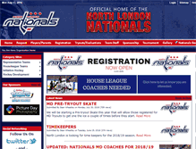 Tablet Screenshot of northlondonhockey.ca